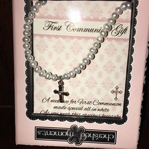 Communion cross necklace